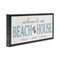 Stupell Industries Welcome Beach House Greeting Floating Frame, design by Seven Trees Design